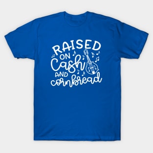 Raised on Cash and Cornbread Country Funny T-Shirt